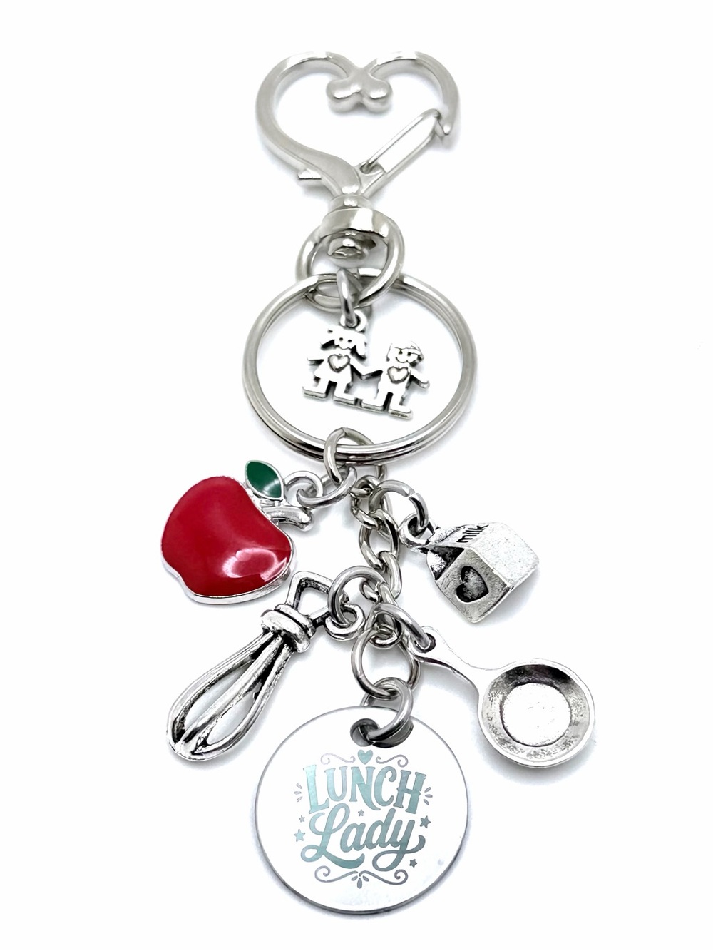Lunch Lady Keychain Bag Charm Appreciation Gift